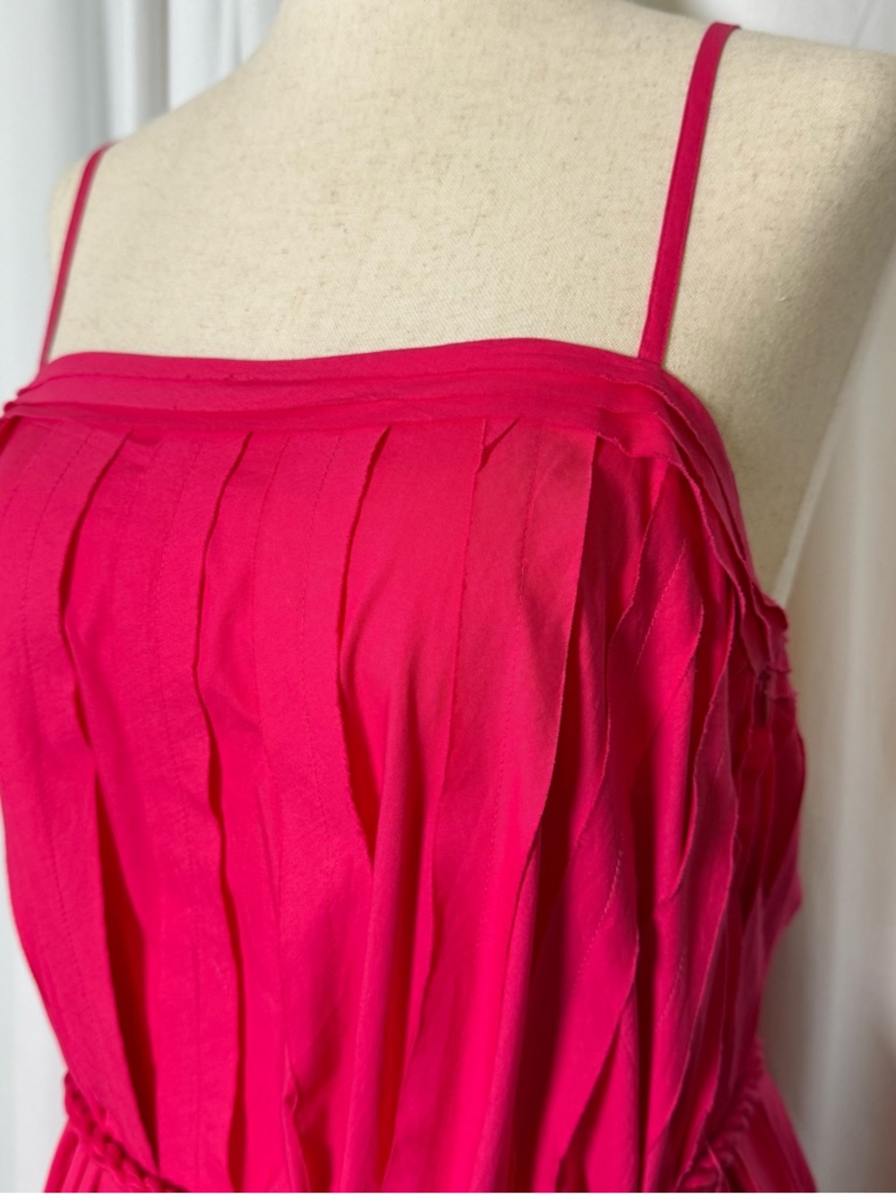 Ulla Johnson Leela Orchid Pink Midi Dress Rope Tie Waist NWT Size 2 - Picture 9 of 16